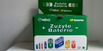collection of used batteries